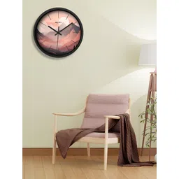 OLIVE TREE Black & Pink Printed Contemporary Wall Clock-picture-35