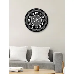 OLIVE TREE Black & White Printed Contemporary Wall Clock-picture-37