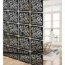 olive tree Black Engineered Wood Hanging Wood Divider-picture-30