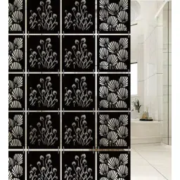 olive tree Black Engineered Wood Hanging Wood Divider-picture-37