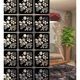 olive tree Black Engineered Wood Hanging Wood Divider-picture-15