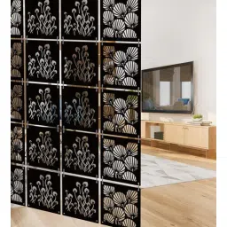 olive tree Black Engineered Wood Wall Hanging Room Divider Panel-picture-36