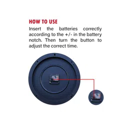 OLIVE TREE Black Printed Contemporary Wall Clock image 2