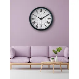 OLIVE TREE Black Textured Wall Clock-picture-30
