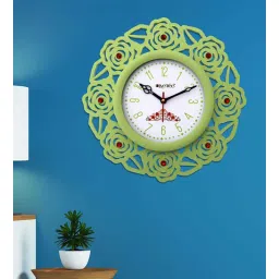 olive tree Boris Green & White Engineered Wood Wall Clock-picture-24