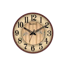 OLIVE TREE Brown & Black Contemporary Wall Clock-picture-51