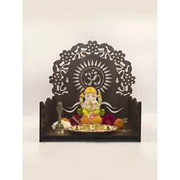 OLIVE TREE Brown Textured Wooden Home Temple-picture-43