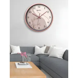 OLIVE TREE Copper-Toned & Beige Contemporary Wall Clock-picture-28