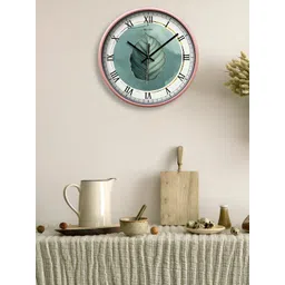 OLIVE TREE Copper-Toned & White Printed Contemporary Wall Clock-picture-27