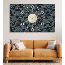 olive tree Eliviya Multicolour Engineered Wood Wall Clock-picture-33