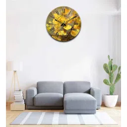 olive tree Flowers 15 Inches Classic Wooden Clock-picture-18