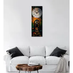 olive tree Jay Hanuman 8 Inches Stylish Wooden Clock-picture-28