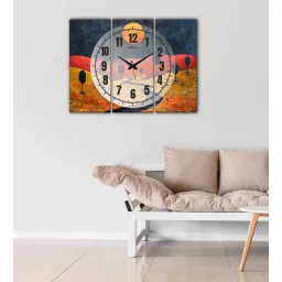 olive tree Moon Night 24 Inches Clock With Wall Art-picture-19