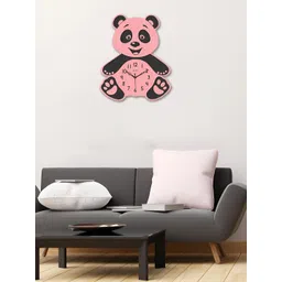 OLIVE TREE Pink & Black Contemporary Wall Clock-picture-21