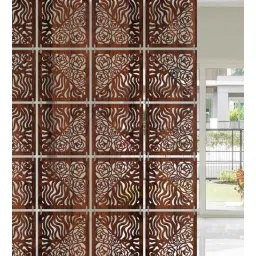 olive tree Walnut Engineered Wood Hanging Room Dividers-picture-18