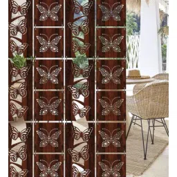 olive tree Walnut Engineered Wood Hanging Wood Divider-picture-38