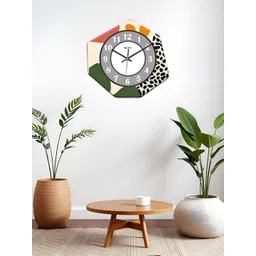 OLIVE TREE White & Black Printed Geometric Wall Clock-image-12