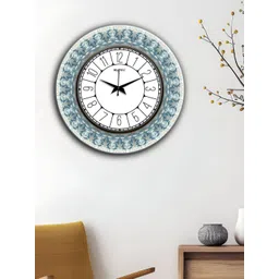 OLIVE TREE White & Black Printed Round Shaped Contemporary Wall Clock-picture-37