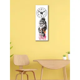 OLIVE TREE White & Black Printed Traditional Wooden Wall Clock-picture-49