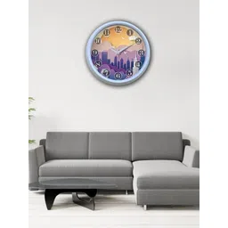 OLIVE TREE White & Blue Printed Contemporary Wall Clock-picture-30