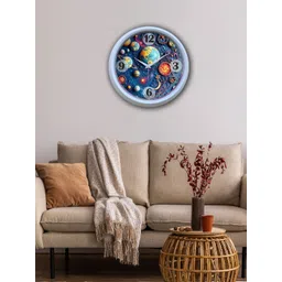 OLIVE TREE White & Blue Printed Contemporary Wall Clock-picture-16