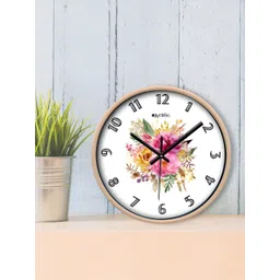 OLIVE TREE White & Brown Printed Contemporary Wall Clock image 3