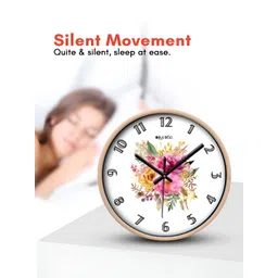 OLIVE TREE White & Brown Printed Contemporary Wall Clock image 5