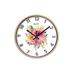 OLIVE TREE White & Brown Printed Contemporary Wall Clock image 2