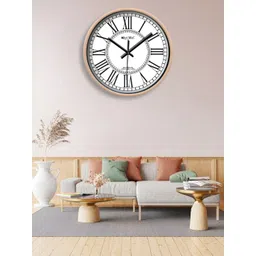 OLIVE TREE White & Cream-Coloured Printed Contemporary Wall Clock-picture-19
