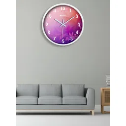 OLIVE TREE White & Purple Printed Contemporary Wall Clock-picture-20