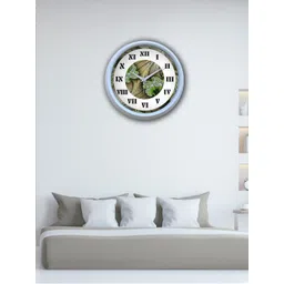 OLIVE TREE White & White Printed Contemporary Wall Clock-picture-40