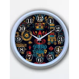 OLIVE TREE White & White Printed Contemporary Wall Clock-picture-36