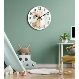 olive tree White Engineered Wood Battery Operated Wall Clock-picture-16