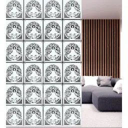 olive tree White Engineered Wood Hanging Wood Divider-picture-10