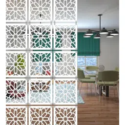 olive tree White Engineered Wood Hanging Wood Divider-picture-10