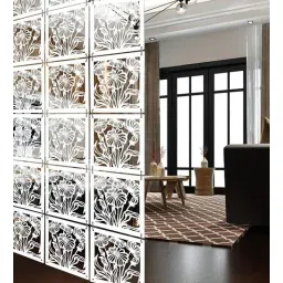 olive tree White Engineered Wood Wall Hanging Room Divider Panel-picture-19