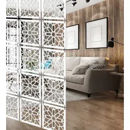 olive tree White Engineered Wood Wall Hanging Room Divider Panel-picture-17
