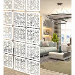 olive tree White Engineered Wood Wall Hanging Room Divider Panel-picture-23