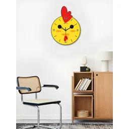 OLIVE TREE Yellow & Red Contemporary Wall Clock-picture-14