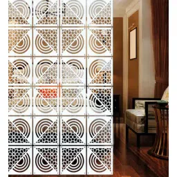 White Engineered Wood Hanging Wood Divider-image-48