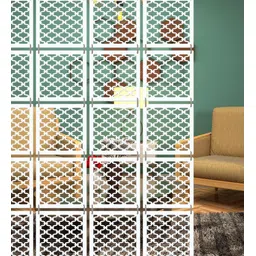 olive tree White Engineered Wood Hanging Wood Divider image 2