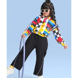 Ollington St. Cotton Knit Full Sleeves Printed Kangaroo Pocket Top & Track Pants Winter Wear Set - Black-picture-25