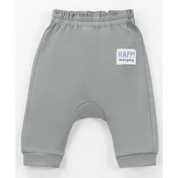 Ollypop Interlock Knit Full Length Diaper Leggings With Happy Everyday Patch - Grey-picture-21