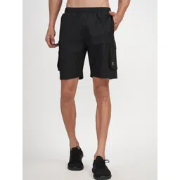 OLWEN Men Brand Logo Printed Low-Rise Cargo Styles Sports Shorts-picture-37