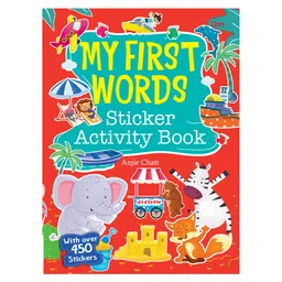 om books international Activity book: My First Words Sticker Activity Book-Sticker Book With 450 Stickers, English-picture-18
