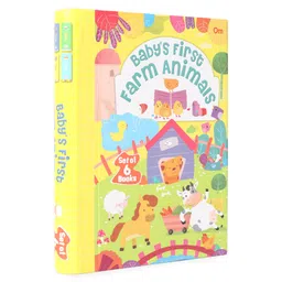 om books international Baby's First Farm Animals Board Book Pack of 6- English-picture-21