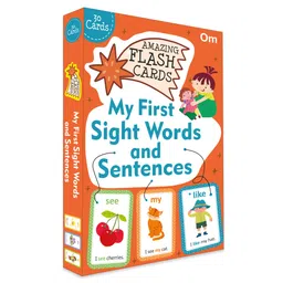 om books international Flash Cards: My First Sight Words and Sentences (Amazing Flash Cards) Card Book, English-picture-17