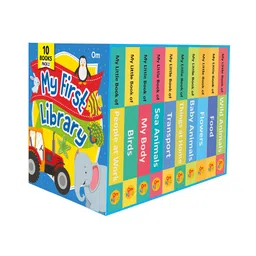om books international My First Library: Box set of 10 Board Books for Kids Pack 2 - Board Books Giftbox for KidsEnglish-picture-13