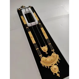 OM KRISHIV COLLECTION Women Gold-Plated Artificial Beads Mangalsutra-picture-27