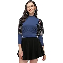 om sai latest creation Women Printed Top with Half Sleeves for Office Wear, Casual Wear, Under 399 Top for Women/Girls Top-picture-29